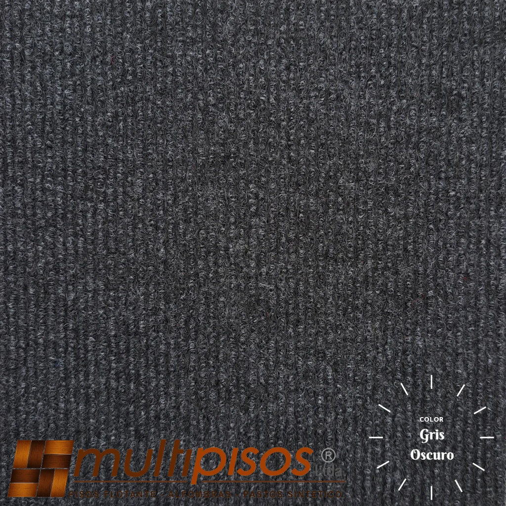 Cubrepiso con base de goma Gris Oscuro – 4 metros de ancho – Calidad Premium