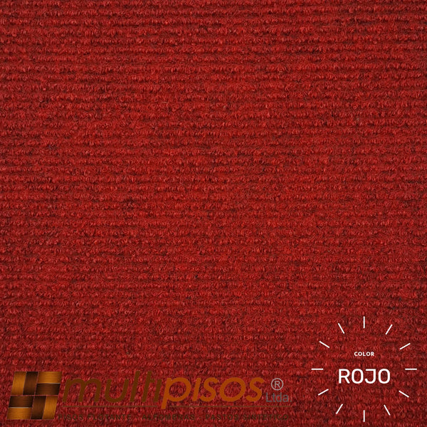 Cubrepiso Rojo con base goma