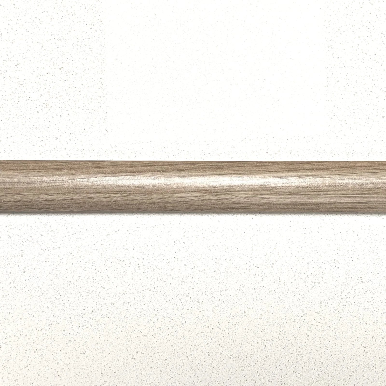Junquillo MDF Laminado Veta Madera Gris Ceniza 20mm x 20mm x 2.4m