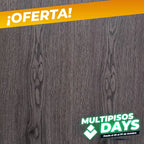 Piso Flotante 8mm Grey Oscuro - Línea Spirit - Rinde 2.41m2