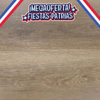 Piso Vinílico SPC Color Castaño – 5mm – Línea Aquarius