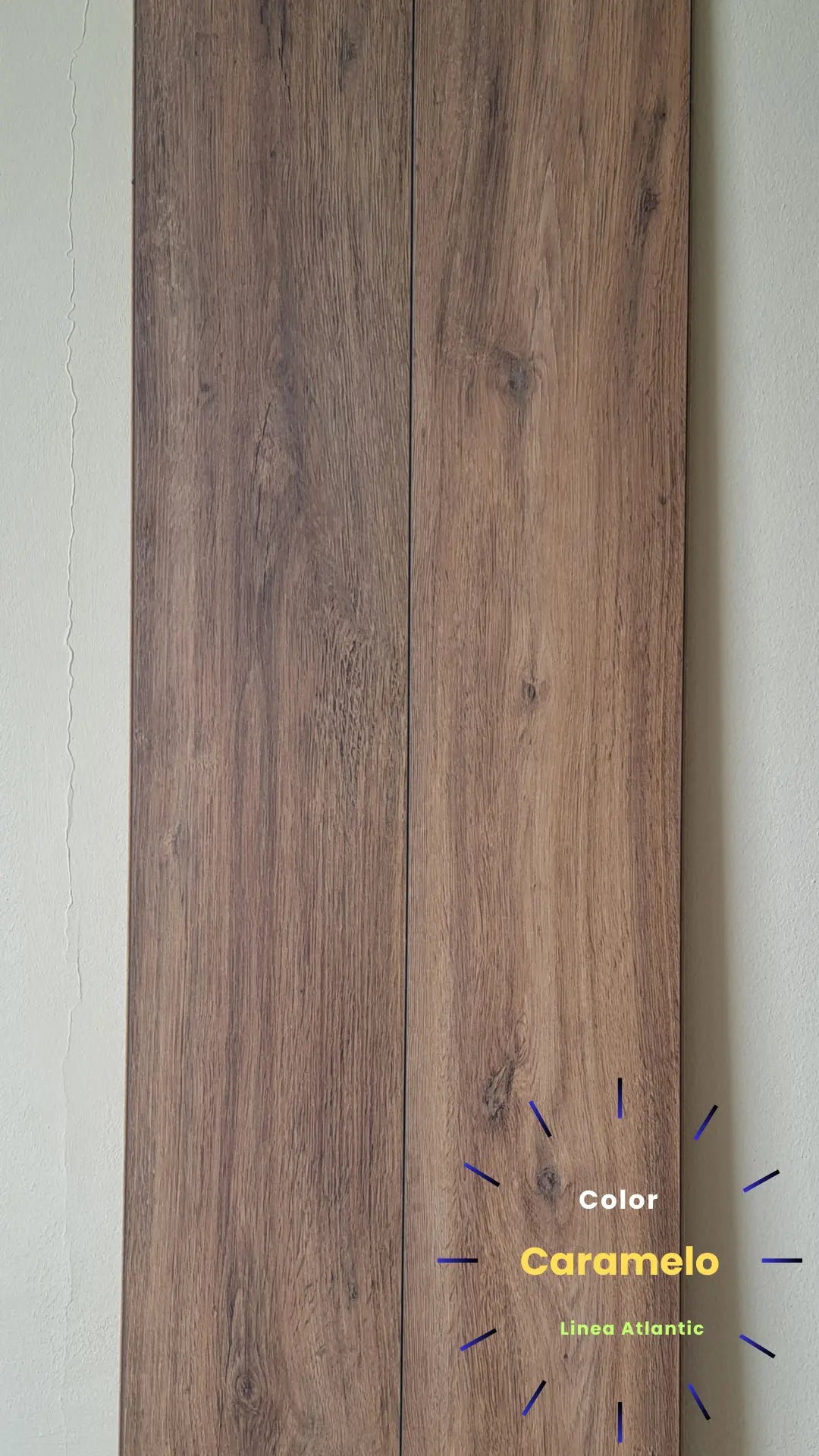 Piso Flotante Laminado Aleman - 8 mm - Origen Alemán - MicroBisel - Alto Tráfico - Caramelo