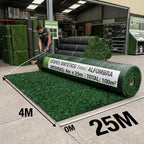 Rollo Alfombra Pasto Sintético Basic 7mm - 25m x 4m (100m2)